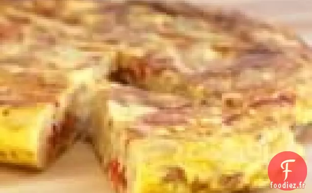 Tortilla De Pommes De Terre Et Poivrons Rôtis