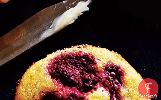 Muffins à la Framboise et à la Semoule de Maïs