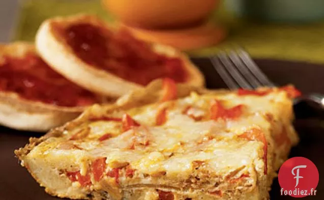 Frittata Au Poivron Rouge