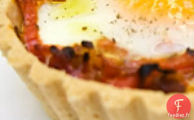 Tarte au Chorizo et Poivron Rouge