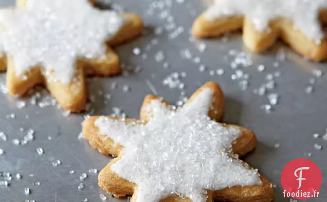 Biscuits au Sucre Au Beurre Doré Glacé