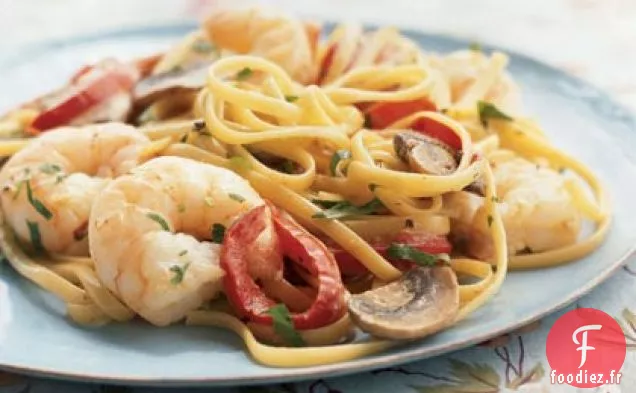 Linguine Crémeuse aux Crevettes Cajuns