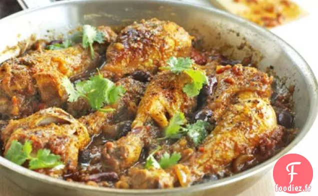 Curry de poulet Jerk aux haricots