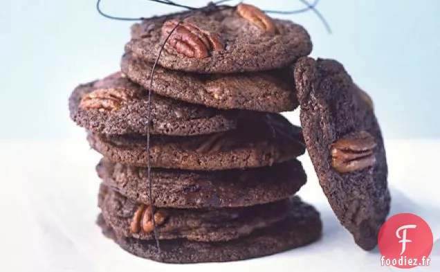 Biscuits aux noix de pécan en morceaux de chocolat