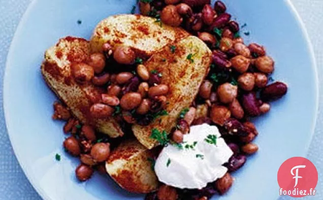 Quartiers de pommes de terre mexicaines