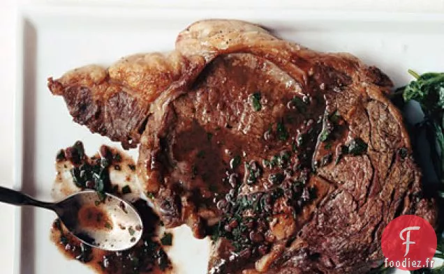 Steaks d'Entrecôte à la Sauce au Vin Rouge