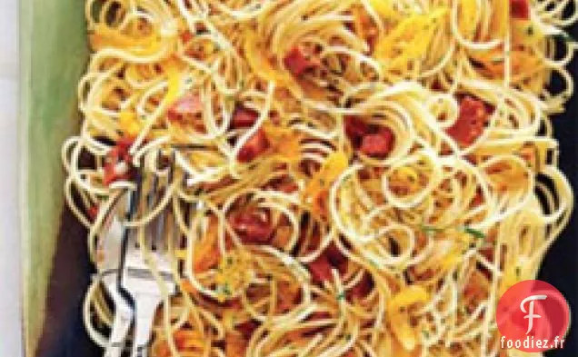 Spaghettini Au Romarin Et à l'Abricot
