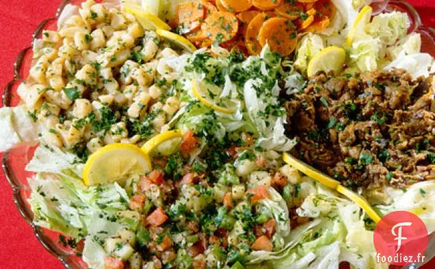 Salade de Tomates Grillées, Poivrons et Portobello