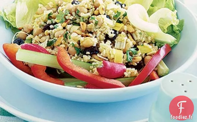 Salade de pois chiches croquante