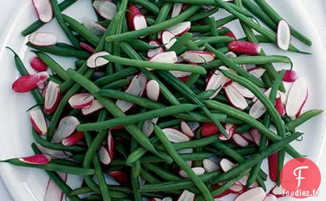 Haricots verts croquants aux radis