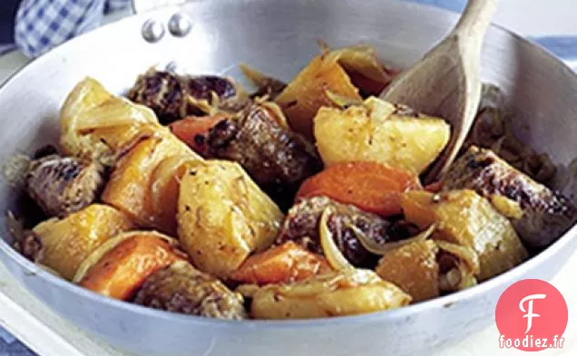 Poêlée de légumes à la saucisse et à la racine