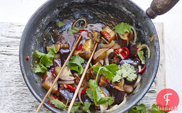Aubergines aigres-chaudes
