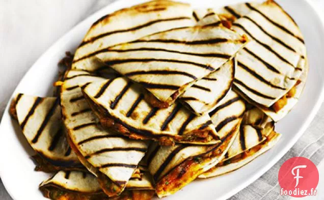 Quesadillas aux haricots et chipotles au fromage
