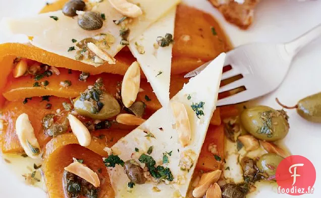Salade de Poivrons Doux au Manchego et aux Amandes
