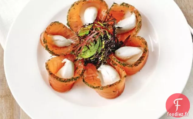 Gravadlax de saumon séché aux agrumes