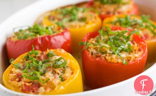 Poivrons farcis à l'Orzo