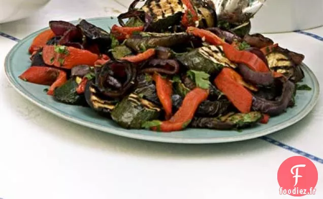 Légumes d'été grillés et marinés