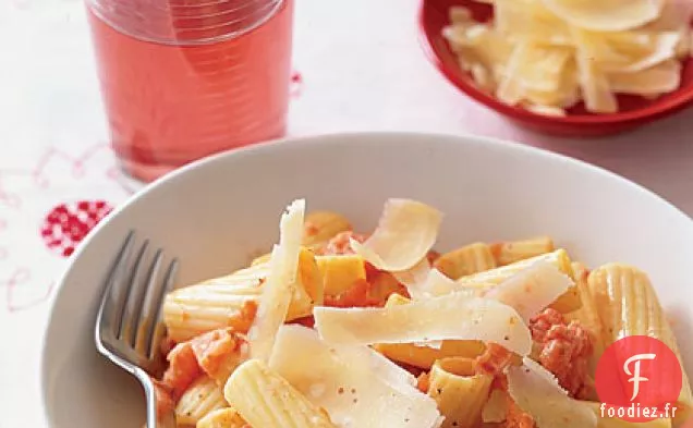 Rigatoni aux Tomates Grillées et Crème