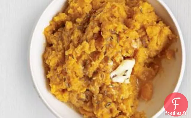 Purée de carottes et patates douces