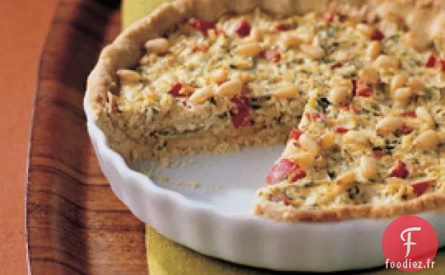 Quiche Au Poivron Rouge Et Courgettes