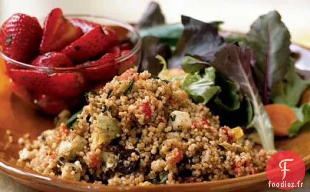 Couscous au Poivron et à la Mozzarella Fraîche