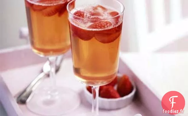 Gelées de fraises et Prosecco