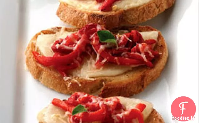 Crostini Au Poivron Rouge Rôti