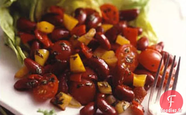 Salade de Haricots Balsamiques au Poivron