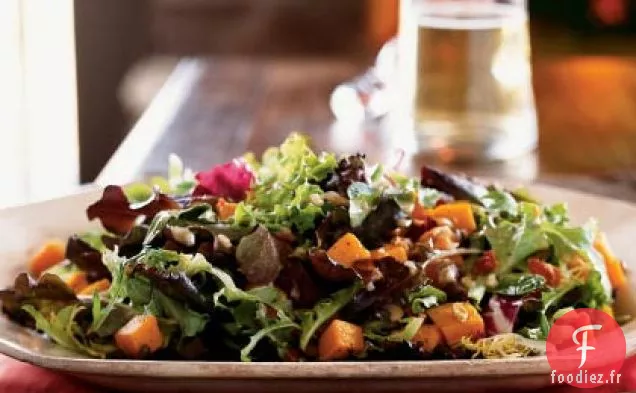 Salade de Courge Rôtie au Bacon et aux Graines de Citrouille