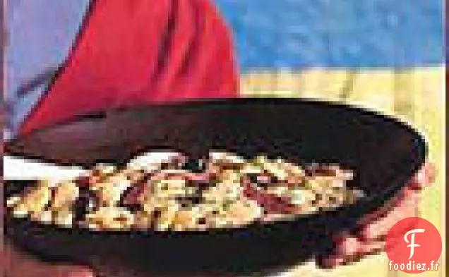 Salade de Haricots Blancs et Poivrons Rouges avec Vinaigrette aux Noix de Pin