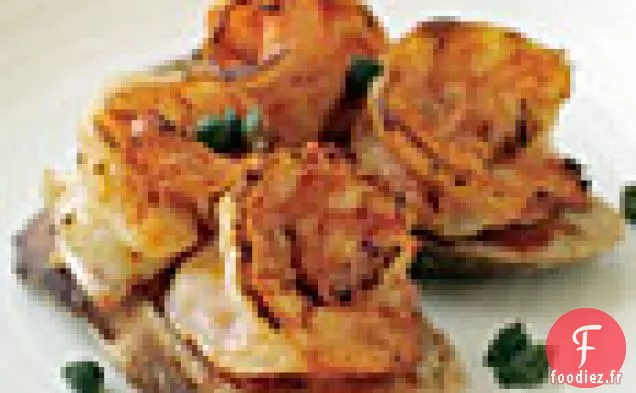 Toasts au Poivron Rouge et Crevettes