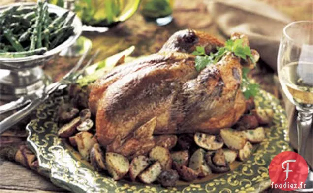 Poulet Rôti à l'Olivada aux Herbes Épicées