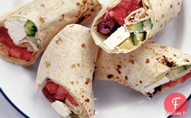 Wraps de salade grecque