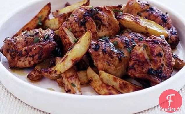 Cuisses de poulet à la peau croustillante