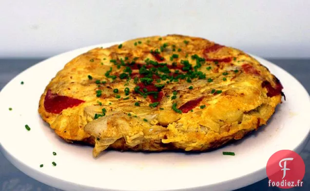 Tortilla De Pommes De Terre Et Artichauts