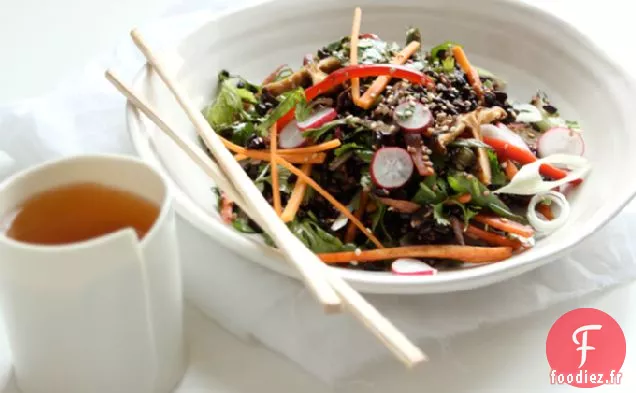 Salade de Riz Noir au Sésame