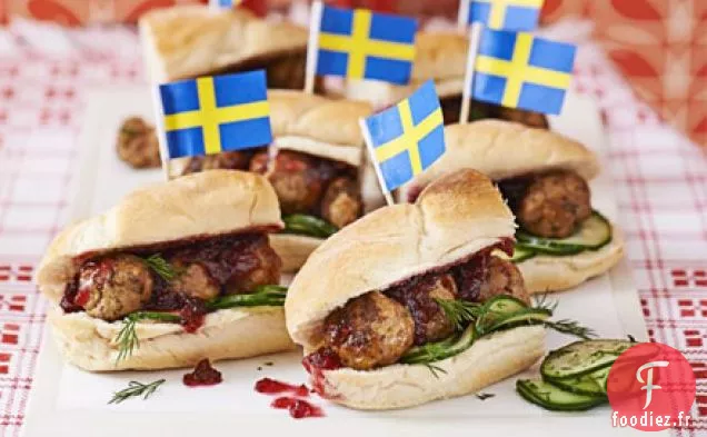 Sous-marins de boulettes de viande de Malmö