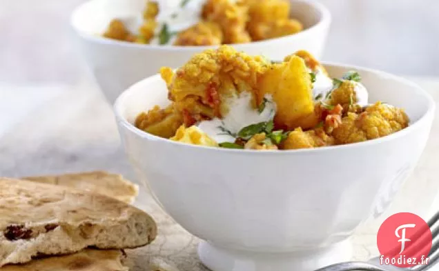 Curry de chou-fleur et pommes de terre