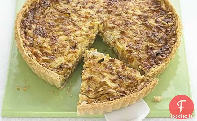 Quiche à l'oignon et au cheddar