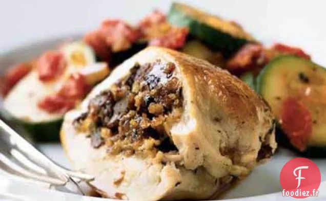 Poitrines de Poulet Farcies de Saucisse Italienne et Chapelure