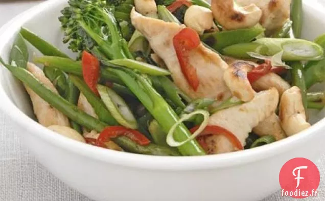 Sauté de poulet et légumes épicés