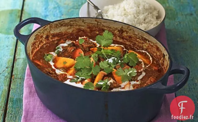 Curry d'agneau et mangue