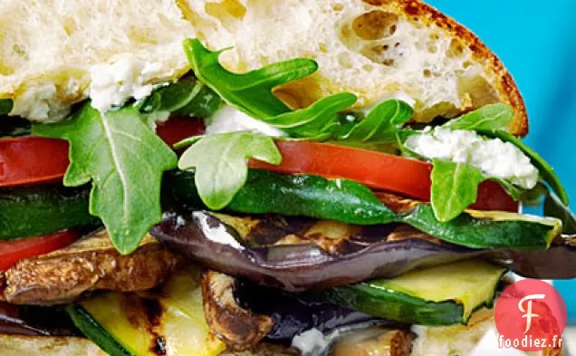 Sandwichs aux Légumes Méditerranéens Grillés