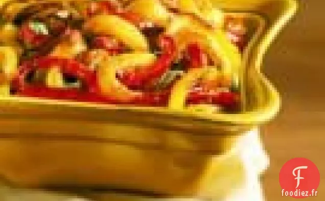 Poivrons Cuits Au Four Avec Des Tomates