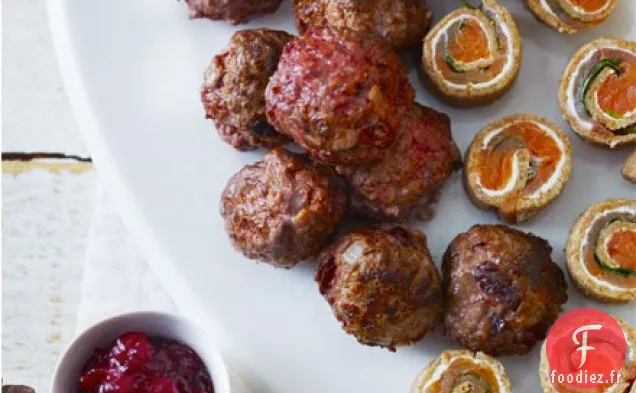 Boulettes de viande suédoises aux canneberges