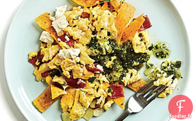 Migas avec Salsa Verde