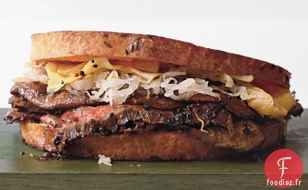 Reubens au Steak et aux champignons