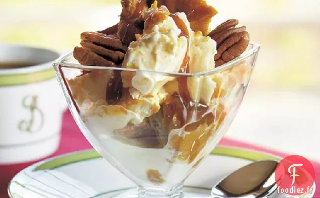 Fantaisie de Crème Glacée à la Tarte à la Citrouille