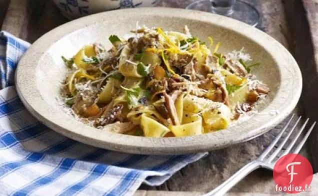 Pappardelle de lapin braisée