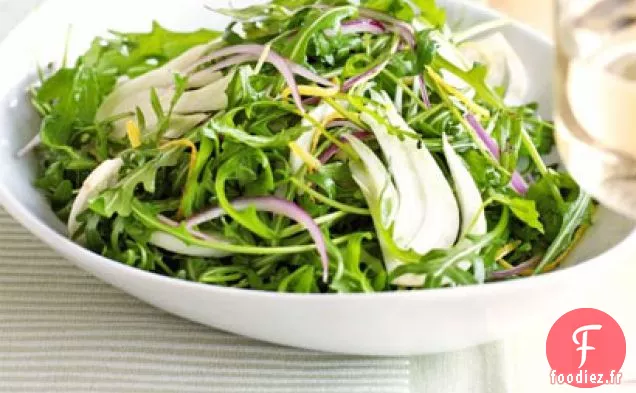 Salade de fenouil et roquette acidulée